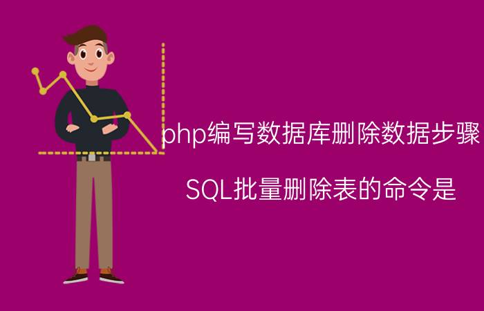 php编写数据库删除数据步骤 SQL批量删除表的命令是？